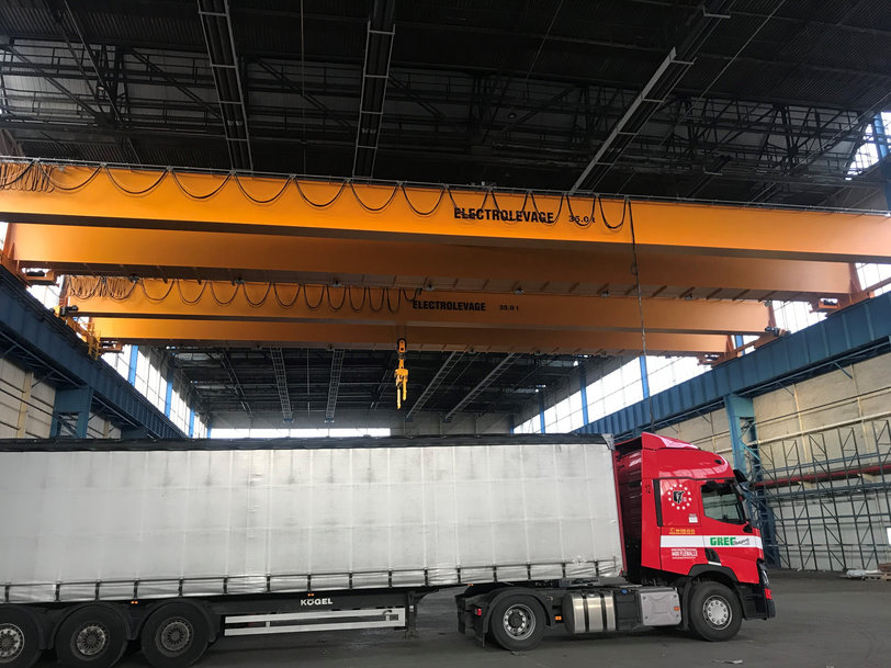 Седьмой по счету мостовой кран Verlinde, грузоподъемностью 40 тонн, был смонтирован для обслуживания склада компании Greg Transport в Бельгии